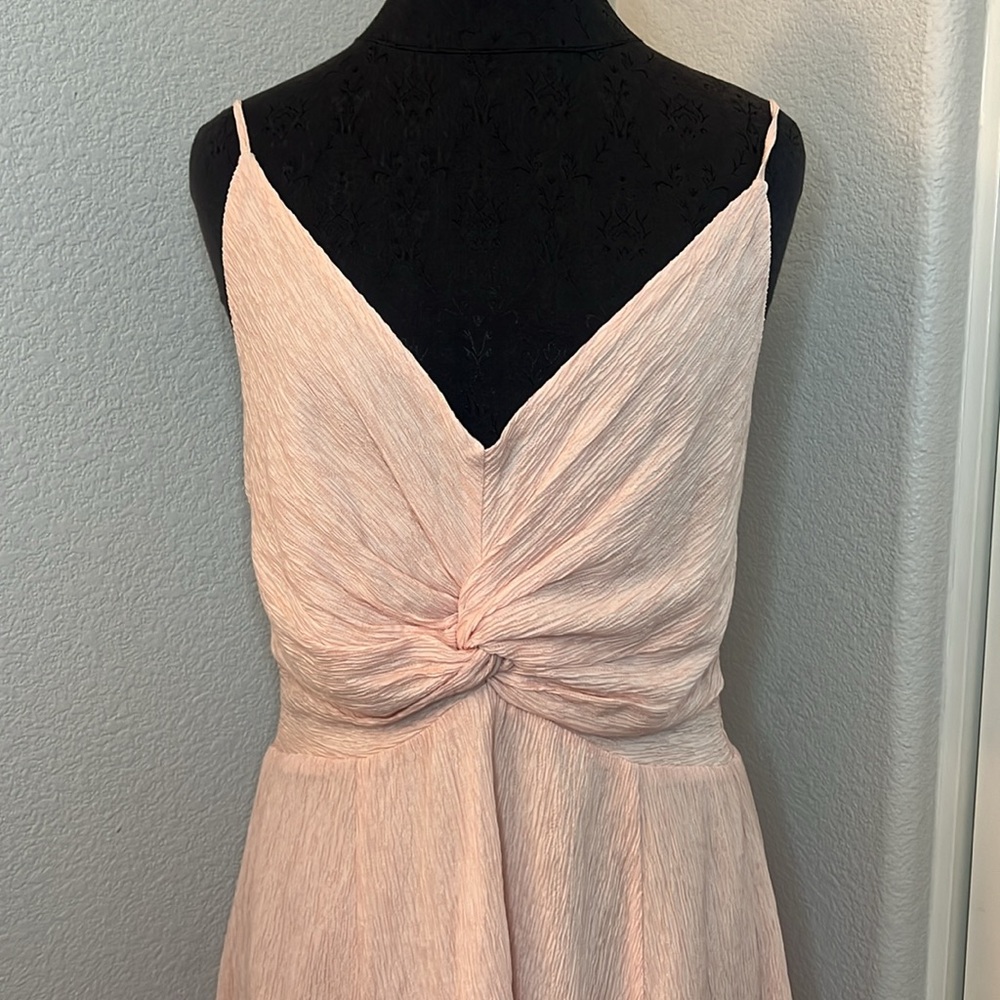 Abercrombie & Fitch Crepe Pleated Mini Dress Size Large Tall - Picture 3 of 9